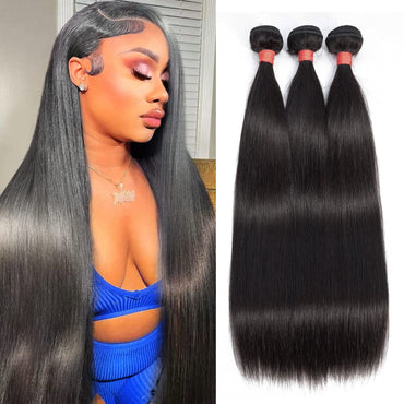 10A Straight Virgin Human Hair Bundle 10inch Natural Black | My Hair Biz