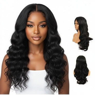 Transparent 9A Malaysian Body Wave Lace Frontal Human Hair Wig