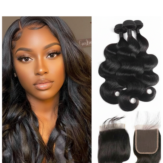 3 Bundle Body Wave Set w/ Closure