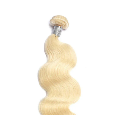 9A Malaysian Body Wave Human Hair Extension Platinum Blonde