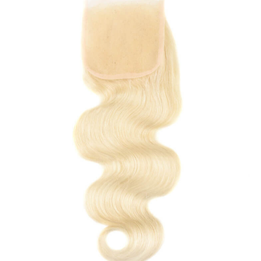 Body Wave Human Hair Lace Closure Color 613 4x4