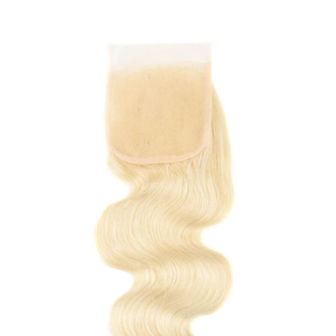 Body Wave Human Hair Lace Closure Color 613 4x4