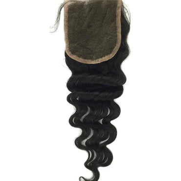 Deep Wave Human Hair Lace Closure 4x4