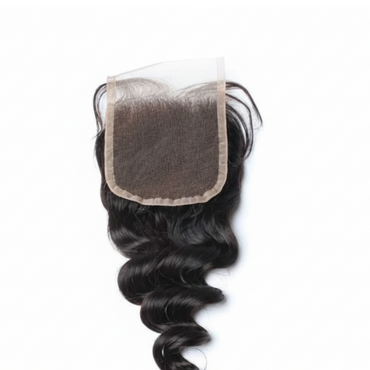 Loose wave Human Hair Lace Closure 5x5