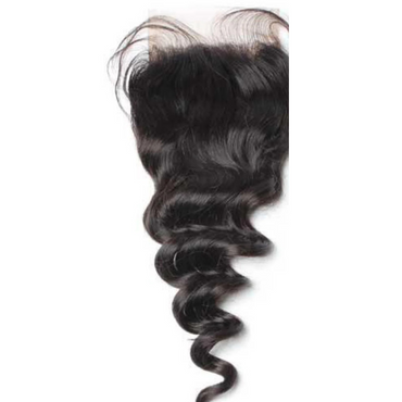 Loose wave Human Hair Lace Closure 4x4