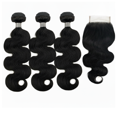 3 Bundle Malaysian Body Wave Set w/ Closure
