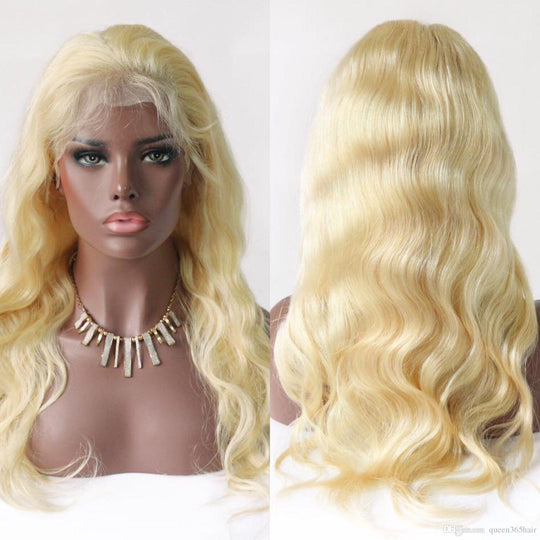#613 Blonde 13x4 HD Lace Front Wigs-Body Wave Human Hair Blonde Wigs - 20inch